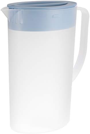 Bestonzon Tea Pitcher 1.6L כד מפלסטיק קנקן מים מפלסטיק קנקן קנקן מים עם מכסה 1 ליטר עם מכסה, קנקן לימונדה