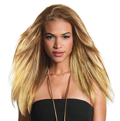 תסרוקת 18 שיער אדם להדגיש צבע ר22 שוודית בלונדינית - הרחבות 1 חתיכה קליפ ב 6 לחץ רגיש קליפים נשים של שיער ארוך