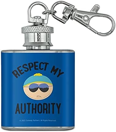 סאות ' פארק קרטמן לכבד את הסמכות שלי נירוסטה 1 עוז מיני בקבוק מחזיק מפתחות