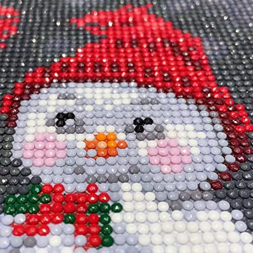 MXJSUA חג המולד שלג שלג ערכות ציור יהלומים למבוגרים מתחילים מקדחה מלאה 5D 5D DIY מתנה לחג המולד