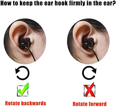 מייצבי אוזניות ספורט סנפירים סנפירי בידוד רעש החלפת אוזניים מתאמים לאוזניות באוזן 4 ממ עד 6 ממ זרבובית מצורף