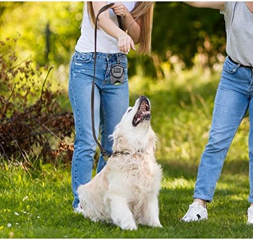 Funincrea כלב תיק שקית שקית, תיק פינוקים עם כלבים עם תיק קקי מובנה מתקן אימוני כלבים פינוק לכיס להליכה
