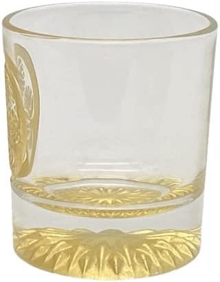 זכוכית שוט עלה זהב סמל משפחתי קמון מיצובאוי תוצרת יפן