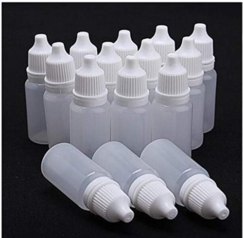 50 חתיכות ריק למילוי חוזר ברור פלסטיק טפטפת בקבוקי סחיט עין נוזל מדגם אחסון מיכל בקבוקונים עם תקע ובורג