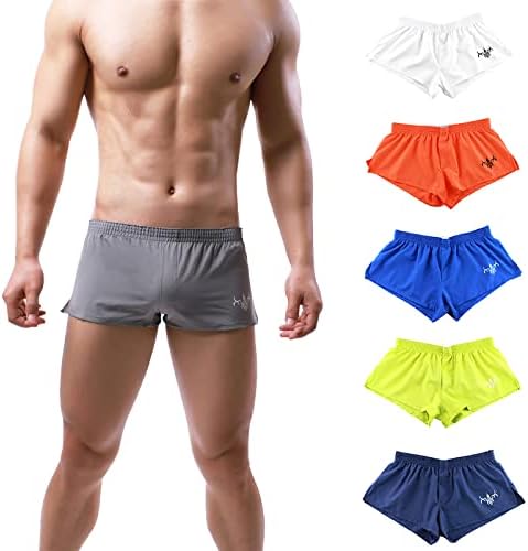 בגדי ים של קינגאוגו מכנסיים שוחים לגברים סקסית גברים שחייה גזעים ספורט יבש מהיר מפעיל מכנסי חוף בגדי