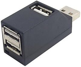 סוג אנכי USB 2.0 3 יציאות רכזת רכזת חשמל למחשב נייד מחשב מחשב מחשב מחשב ועכבר ופלאש דיסק לבן/שחור