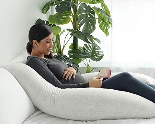 כרית הריון של Pharmedoc, כרית גוף מלאה של U -כרית גוף מלא ותמיכה בהריון - תמיכה בגב, ירכיים, רגליים, בטן לנשים