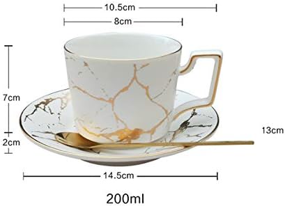 PDGJG שיש קרמיקה קפה כוס צלוחית כוס סטון סט 200 מל כוס תה נורדי מאט חרסינה סט תה כוס תה קפה אספרסו כוס
