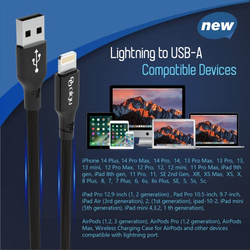 אלגגו, ברק ל- USB-A, 3.0A טעינה מהירה וסנכרון נתונים, כבל ברק, כבל מטען אייפון, כבל אייפון, כבל