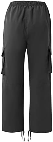 מכנסי גברים של וולדור אביב טיולי סתיו ספורט ספורט מרובי כיסים מכנסי מטען בצבע אחיד שרוך מכנסיים מזדמנים