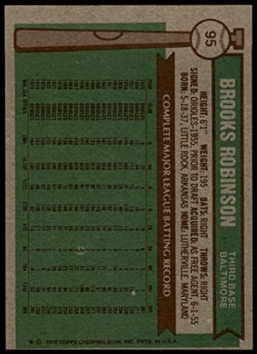 1976 Topps 95 Brooks Robinson Orioles מעולה