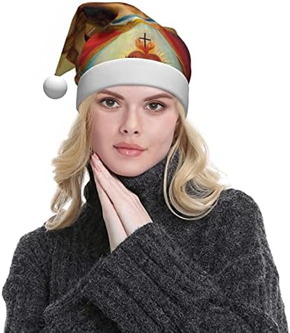קדוש לב של ישו חג המולד כובע מאן נשים של כפת יוניסקס חג כובע למסיבת חג המולד כובעים