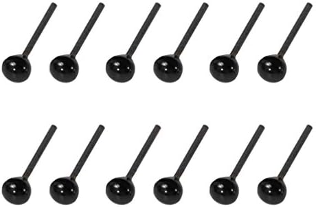 Sewacc Plush Toys בובות שחורות מיני בובת זכוכית שחורה עיניים: 200 זוגות בובות עיניים שחורות עיניים