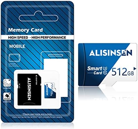 כרטיס זיכרון מיקרו 512 ג 'יגה-בייט במהירות גבוהה כרטיס זיכרון מיקרו 512 ג' יגה-בייט מחלקה 10 כרטיס