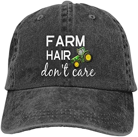 יפיידל נשים של חוות שיער לא טיפול ג ' ינס בייסבול כובע, מתכוונן בציר במצוקה שטף כובע לנשים וגברים