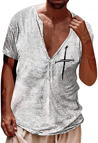 Xxbr גברים במצוקה הנלי חולצות קדמיות רטרו רטרו אתינץ 'שרוול קצר חול חולצות כפתור מזדמן למטה