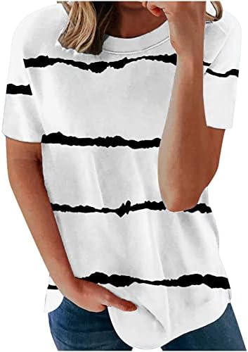חולצה חולצת טי לנשים קיץ סתיו 2023 בגדי אופנה קצר שרוול כותנה צוות צוואר גרפי מזדמן חולצה