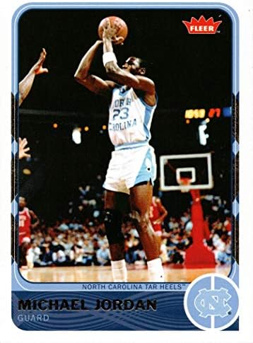 2011-12 Fleer Retro 1 כרטיס כדורסל מייקל ג'ורדן - צפון קרוליינה טאר העקבים