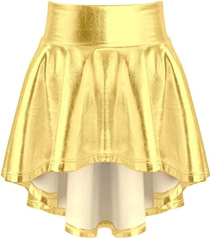 מחליק מטאלי של אייסור בנות Skort Skort חצאיות מיני טניס אתלטי קפלים על חצאיות חצאיות חצאיות חצאיות בגדי