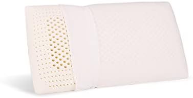 כרית מיטת קצף לטקס - קטיפה נוספת כיסוי מארז כותנה - מספק תמיכה בגב כתף צוואר קריאה שינה