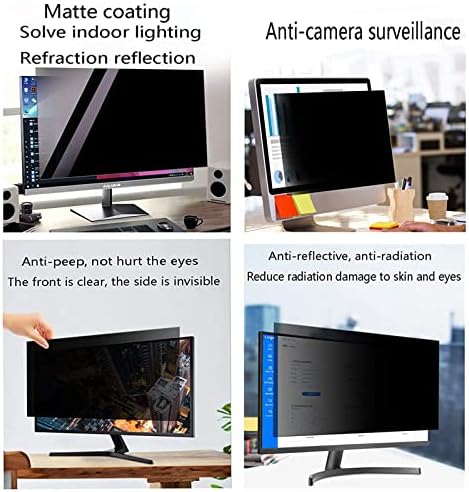 מסנן מסך פרטיות למחשב: מסנן מסך פרטיות נשלף נגד אור כחול ואנטי בוהק, למחשבים / מחשבים שולחניים