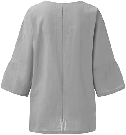 חולצות שמלה לנשים, כפתור פשתן מטה חולצת חוף כיסוי חליפת כותנה