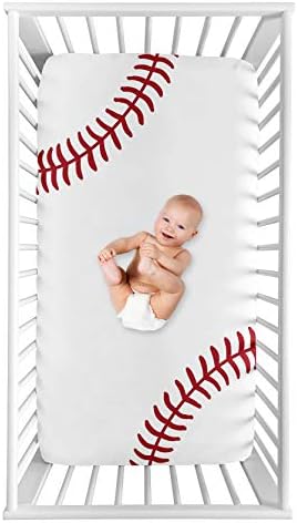 ג'וג'ו מתוק מעצב נער בייסבול מצויד גיליון עריסה תינוק או פעוטות מיטת פעוטות צילום אופק - ספורט