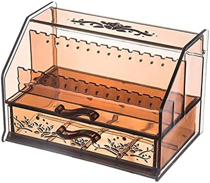 תיבת תכשיטים ארגון קופסאות תכשיטים מארגן קופסאות קוסמטיקה קופסת קופסה מחזיק עגיל תצוגה תיק תכשיטים ניידים
