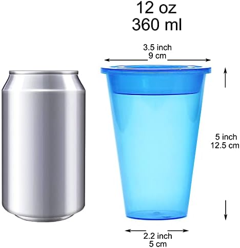 צעיר 7 מגדיר כוסות פרפית מפלסטיק, כוסות קינוח פלסטיק לשימוש חוזר עם מכסים ותוספות, כוסות יוגורט