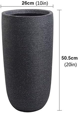 מטריית Zesus Stand Stoid Poyer מעוטר סידור פרחים דלי קרמיקה קרמיקה רצפה יצירתית/שחור/26 x 50.5 סמ