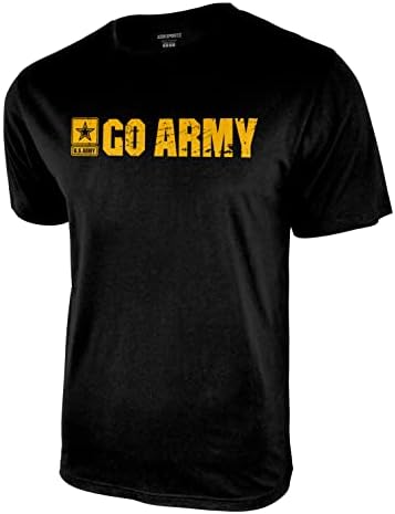 סמל ספורט גברים צבא ארצות הברית לוגו גרפי שרוול קצר כותנה חולצה