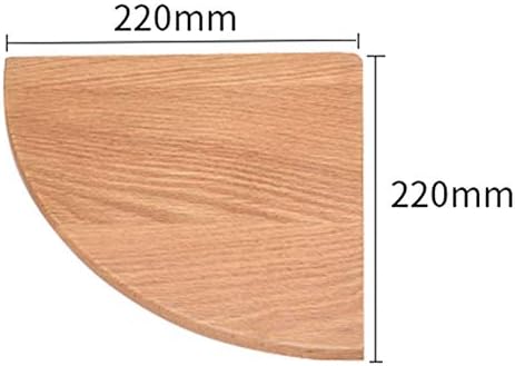 PIBM פשטות מסוגננת מדף קיר רכוב מדפי מתלה צפים עץ מעץ מעץ קיר מגזרי מחיצה משולש אחסון סלון, 2 צבעים, 6 גדלים, צבע