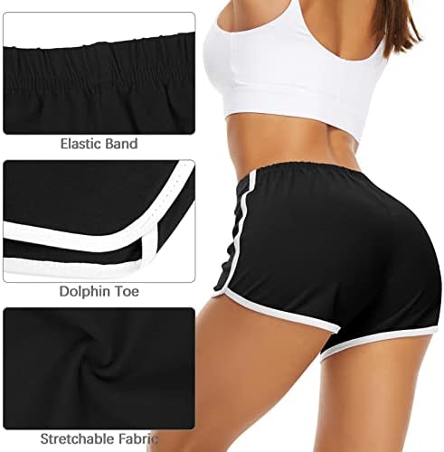 Uratot 7 חבילה מכנסי ספורט כותנה קצרים מכנסי ריקוד יוגה קיץ אימון נושם מפעיל מכנסיים קצרים דולפין
