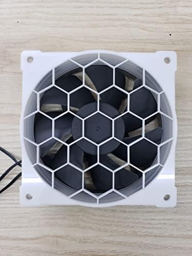 כיסוי מאוורר מארז מחשב 120 ממ עם עיצוב משושה ייחודי-נהדר עבור תאורת לד
