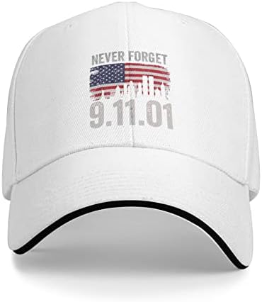 פופייסי לעולם לא נשכח 911 כובע נהג משאית 9/11 זיכרון 21 שנה כובע בייסבול 11 בספטמבר כובע שחור