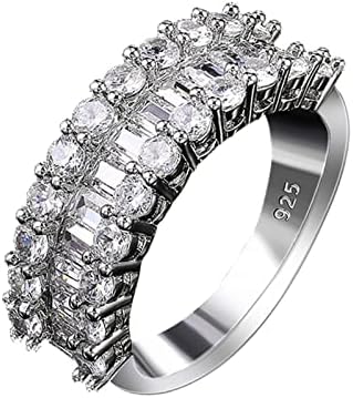2023 נסיכת נשים חדשה עגול טבעת נישואין טבעת טבעות טבעות טבעות אופנה נשים
