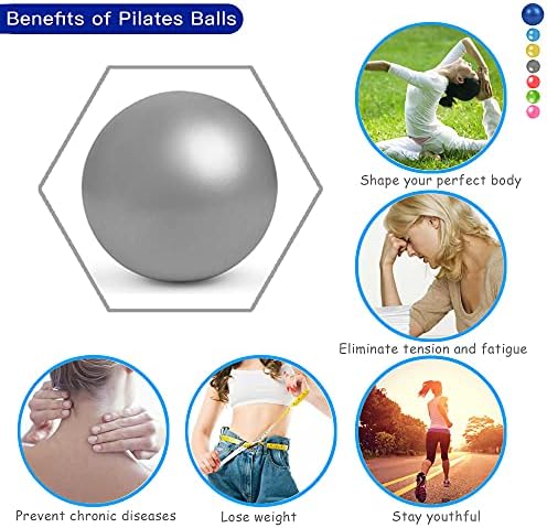 כדור אימונים בגודל 9 אינץ ', כדור יוגה ， כדור פילאטיס כדור, כדור יציבות, משפר את האיזון, אימוני ליבה ופיזיותרפיה