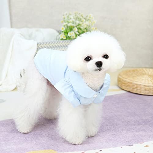 חולצות כלבים של Yaodhaod בקיץ בגדי גור קל משקל עם חולצת טריקו כלבים רקמה ביד
