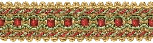 חבילת ערך 10 חצר של זהב עתיק 1 אינץ 'IGIMP Style Style 0125IG צבע: זהב כפרי - 4975