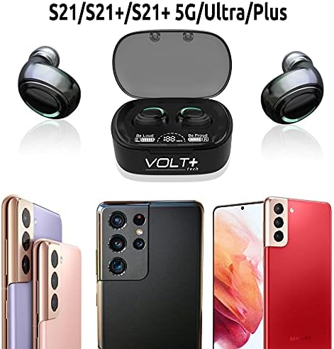 Volt Plus Tech Wireless V5.1 Pro אוזניות תואמות ל- Nokia Lumia 920 IPX3 Bluetooth Touch אטום למים/אטום