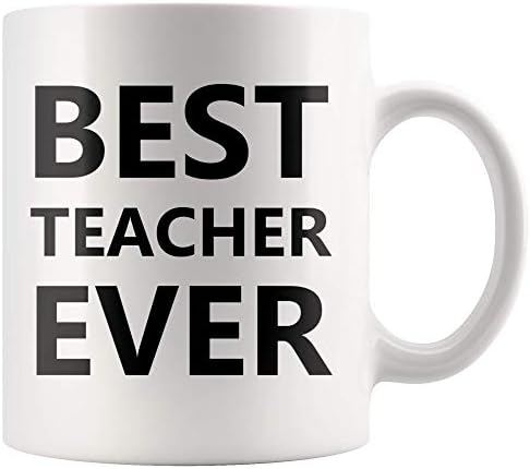 המורה הטוב ביותר אי פעם תודה לך מתלמיד הערכה יום חידוש קרמיקה קפה ספל 11 עוז לבן
