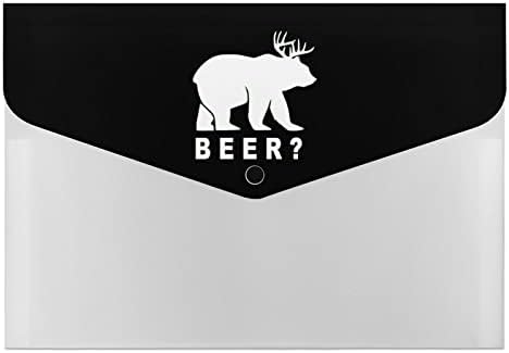 דוב צבי בירה הרחבת קובץ תיקיית נייד 6 כיסים האקורדיאן קובץ מחזיק נייר מסמך ארגונית