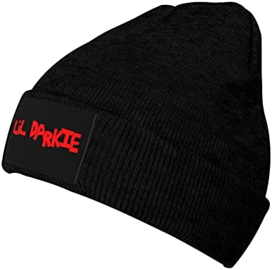 ליל דארקי לוגו לסרוג כובע חורף קיץ חם גולגולת כובע עבור נשים וגברים כפת כובע שחור
