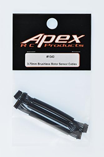 מוצרי APEX RC 70 ממ כבל חיישן מנוע ללא מברשת סיליקון כבל - 3 חבילות 1040