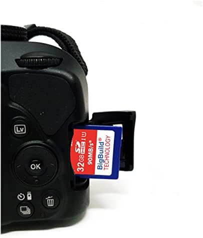 טכנולוגיית BIGBUILD 32GB כרטיס זיכרון מהיר של 90MB/S עבור Kodak Pixpro AZ252 מצלמה, Class 10 SD SDHC