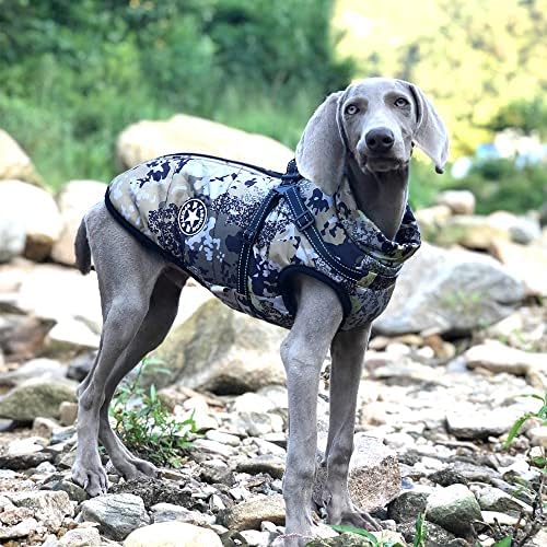 ז'קט כלב לחיות מחמד גדול עם רתמת חורף בגדי כלבים חמים ללברדור אטום למים מעיל כלב גדול תלבושות בולדוג
