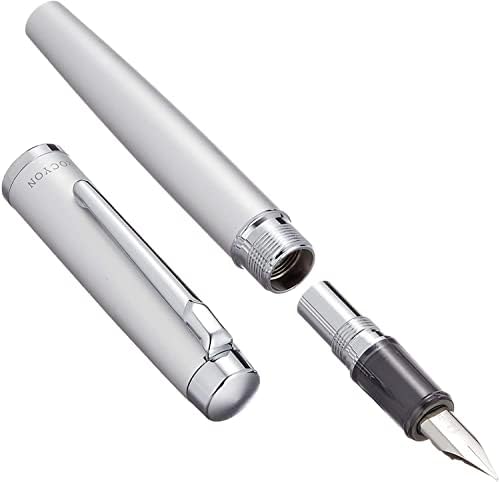 עט מזרקת פלטינה עט פרוציון ברק סאטן סאטן סאטן בינונית נקודה PNS-800079-M עם מדבקת אהבה של קאנג'י