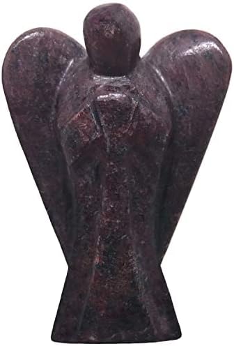 ריפוי סילון קריסטל אבן חן מגולפת כיס גביש גביש גביש אפליאן פסלוני מלאך 2 אינץ 'מלאך