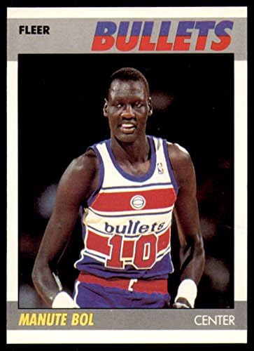 1987-88 Fleer 13 Manute Bol Washington Bullets NBA כרטיס מסחר בכדורסל
