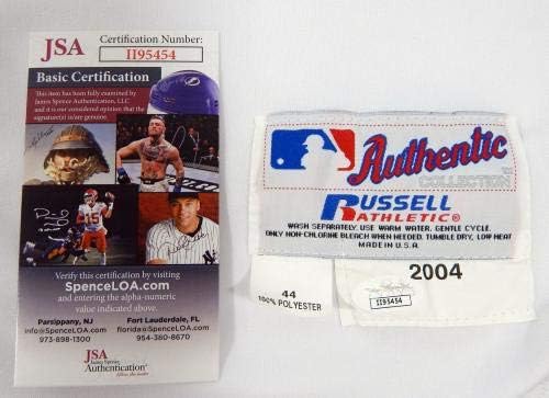 2004 דטרויט טייגרס אלן טרמל 3 משחק הונפק קופה משומשת משומשת ג'רזי אוטומטי JSA - משחק משומש גופיות MLB